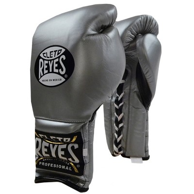 Cleto Reyes Hook And Loop Leather Training Boxing Gloves - Blue/silver :  Target