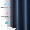 HLC.ME Dakota 100% Blackout Thick Thermal Insulated Energy Efficient Heat Blocking Curtains Grommet Panels, Set of 2 - 4 of 4