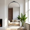 Wooakway Modern Arched Metal Full Length Mirror Bathroom Mirror Decorative Wall Mirror Floor Mirror for Bedroom Living Room - 2 of 4