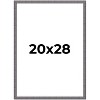 PosterPalooza | Textured Grey Picture Frame - UV Acrylic, Foam Board Backing, Hanging Hardware - 2 of 4