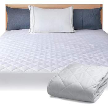 Continental Bedding Quilted Microfiber Fitted Mattress Pad Protector Sheet Cover - Size