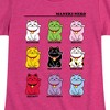 Girls' - Instant Message - Lucky Cat Fitted Short Sleeve Graphic T-Shirt - 2 of 4