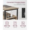 VASAGLE Side Table with Charging Station, Narrow End Table with 2 Drawers, Slim Nightstand and Bedside Table with Storage - 4 of 4