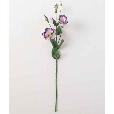 Sullivans Artificial Lisianthus Stem 28"H Purple Flowers