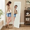 Runesay White 64"x21"  Floor Standing Mirror with Stand - 3 of 4
