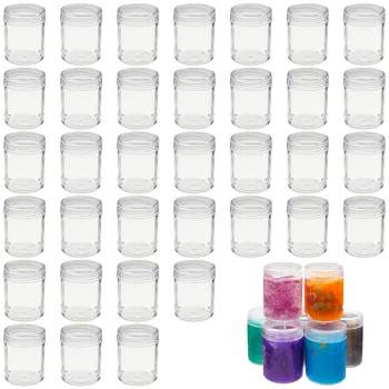 LOT of 5 SLIME CONTAINERS 1 2 4 6 8 Oz Clear Plastic Twisted Lid Jars for  Slime Party Favors Party Gifts Slime Supply Durable Jars for Craft -   Israel