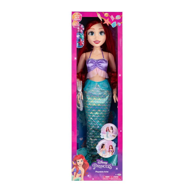 Disney Princess Playdate Ariel Doll, 3 of 12