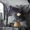 SEVOBAL Party Decorations and Accessories 21 Inch Halloween Sitting Witch Handcrafted Decor Interactive Prop for Holiday Home, Black, 9.5"*5"*21" - 2 of 4