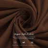 Subrtex Elastic Wrap Around Bed Skirt Dust Ruffle Smooth Soft Bed Frame Cover 15-inch Drop - 4 of 4