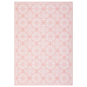 COZONY Modern Floral Printed Low Pile Non Slip Area Rug for Living Room Bedroom Home Office - 1 of 4