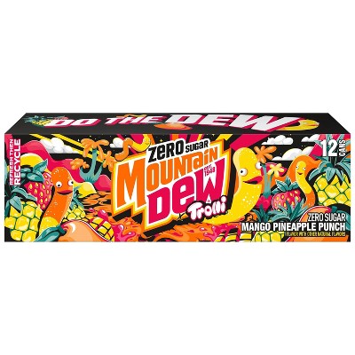 Mountain Dew Zero Trolli Mango Pineapple - 12pk/12 fl oz Cans