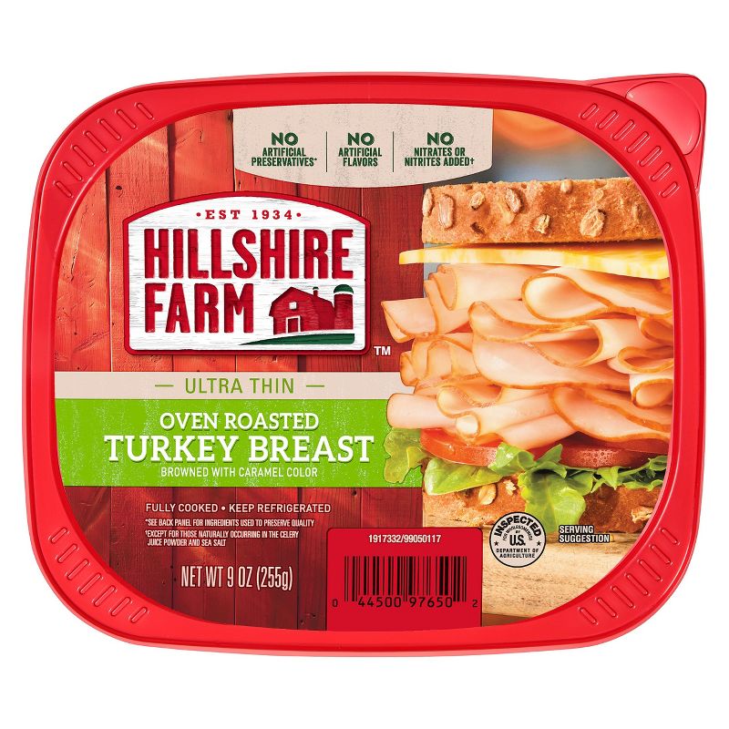 Hillshire Farms Ultra Thin Oven Roasted Turkey Breast - 9oz, 1 of 8