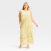 Women's Embroidered Eyelet Side-Tie Tank Top - Future Collective - 3 of 3