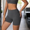 Anna-Kaci Active Women's High Waist Compression Workout Shorts for Running and Yoga - 2 of 4