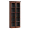 Resenkos Bookshelf, Bookcase Standing Shelf Unts,70.9" Narrow Bookcase, 5-Tier Cube Bookshelf Display Rack with Storage,Walnut & Black Brown - 4 of 4