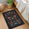 Modern Floral Printed Area Rugs Machine Washable Soft Non Slip Farmhouse Carpet Stain Resistant Low Pile Rug for Kitchen Living Room Laundry Bedroom - 4 of 4