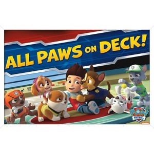 Trends International Nickelodeon Paw Patrol - On Deck Framed Wall Poster Prints - 1 of 4
