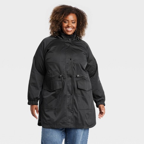 Women s Rain Jacket Ava Viv Black 3x Target