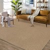 10'× 13' Washable Large Area Rug, Non-Slip, Low Pile, Modern Solid Grey, Stain Resistant Carpet for Living Room, Bedroom, Home Office - 3 of 4
