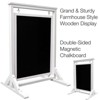 Excello Global Products 30"x21" Swinging Wood Chalkboard (White) - 2 of 4