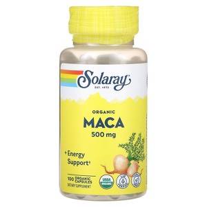 SOLARAY Maca Root 500 mg | Healthy Balance, Energy, Vitality & Libido Support | 100 VegCaps - 1 of 4