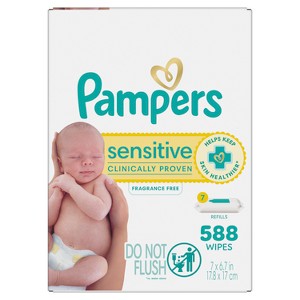 Pampers Sensitive Baby Wipes (Select Count) - 1 of 4