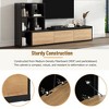 CAVINAS Extendable TV Stand with 3 Tier Bookshelves for TVs up to 110" Adjustable Entertainment Center - 4 of 4