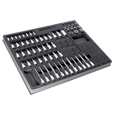 Powerbuilt 64 Piece Pro Tech Bit and E-Torx Socket Set