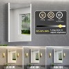 LED Medicine Cabinet with Mirror,Surface or Recessed Mount,Defogger,Memory Function,3-Color Lighting,USB&Outlet,Dimmer,and Storage Shelf - 4 of 4