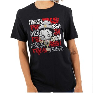 Betty Boop Cartoon Fresher then Fresh Womens Graphic T Shirt Tees Brisco Brands - 1 of 1