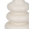 Sagebrook Home 9" Dolomite Stacked Vase Contemporary Abstract Stacked Sphere Cotton White - 4 of 4