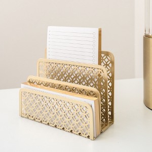 Blu Monaco Gold Desk Mail Organizer - Letter Holder and Bill Organizer for Desk - Gold Mail Storage and Letter Sorter - 1 of 4