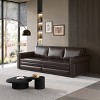 KWPZQEB 93.7" Convertible Sleeper Sofa Bed, 3-in-1 Pull Out Couch Bed with Nailhead Trim & Rolled Arm, Faux Leather Pull Out Sofa Bed for Living Room - 2 of 4