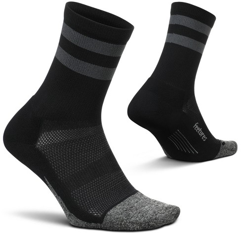 Feetures Elite Light Cushion Mini Crew High Top Stripe- Running Socks ...