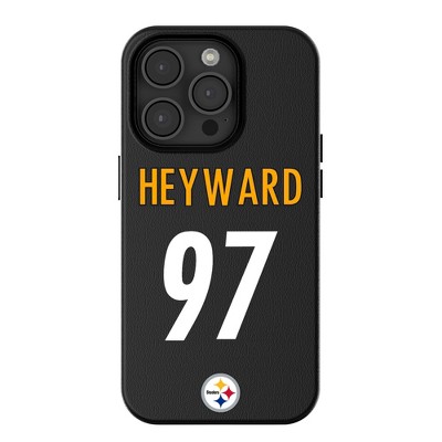 Keyscaper NFL Pittsburgh Steelers Players Game Tactic MagSafe Compatible Cell Phone Case for Apple iPhone