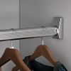 FUFU&GAGA Modern Double Door Wardrobe with Hanging Area Multiple Storage Space White - 3 of 4