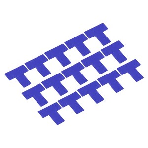 Unique Bargains PVC 5s Location T-Shaped Floor Corner Markers 15 Pcs - 1 of 4
