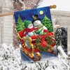 Briarwood Lane Winter House Flag 40x28 For Outdoor Dashing Through the Snow For Winter House Flag - 4 of 4