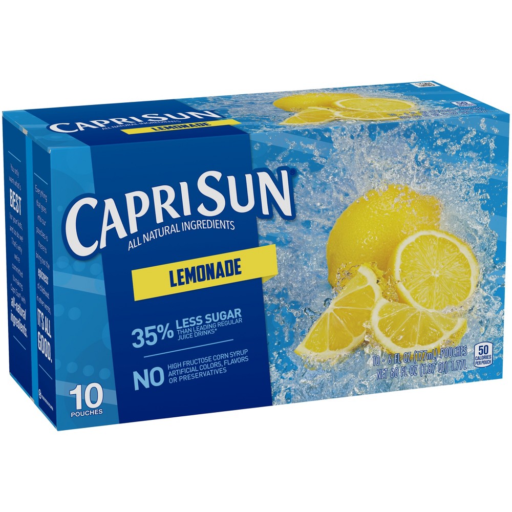 UPC 087684001066 product image for Capri Sun Lemonade Pack - 10pk/6 fl oz Pouches | upcitemdb.com