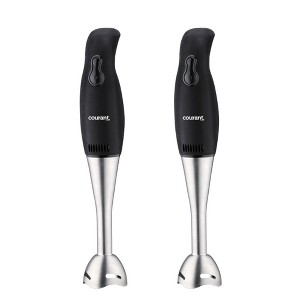 Courant 2-PACK 2-Speed Hand Blender with Stainless Steel Leg - Black - 1 of 3