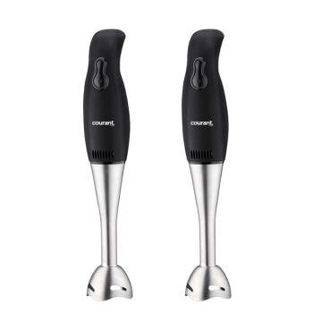 Courant 2-PACK 2-Speed Hand Blender with Stainless Steel Leg - Black
