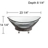 Kensington Hill Barlow 23 1/4" Wide Decorative Glass Bowl with Bronze Base - 4 of 4