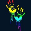 Adult Design By Humans Flag Rainbow Pride Hands By Avocato Tank Top - 2 of 2