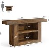 Tribesigns 63-Inch Console Table with Storage, 3-Tier Farmhouse Entryway Table with U-Shaped Base for Entrance, Hallway, Living Room Foyer - 3 of 4