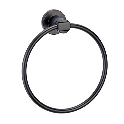 Matte Black 4-Piece Bathroom Accessory Kit with Zinc and Aluminum
