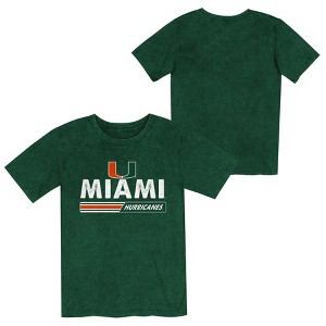 NCAA Miami Hurricanes Boys' Washed T-Shirt - 1 of 3