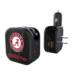 NCAA SEC Universities Text Backdrop 18-Watt 2 in 1 USB A/C Charger - 1 of 3