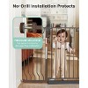 GROWNSY Baby Gate for Stairs, 29"-43" Pressure Mounted Pet Gate for Doorways-Auto Close Dog Gate with Easy Installation, Brown - 4 of 4