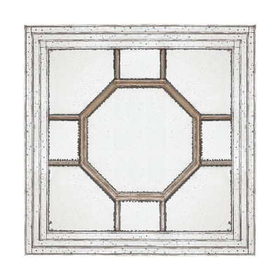 Irving Decorative Square Mirror Weathered Gold - A&B Home