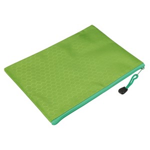 Unique Bargains Waterproof Cloth Zipper Office Travel File Bags 10 Pcs - 1 of 4